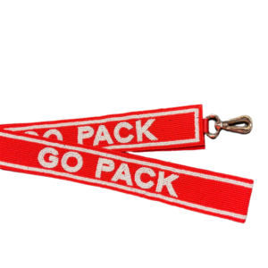 Go Pack Purse Strap - Red/White
