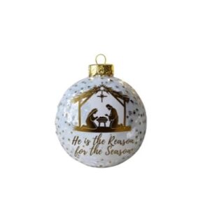 Custom Reason for the Season Christmas Ornament