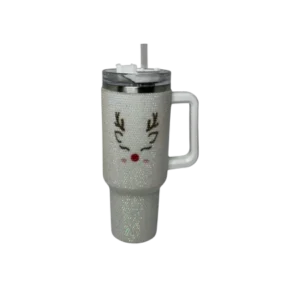 Rhinestone Reindeer Tumbler